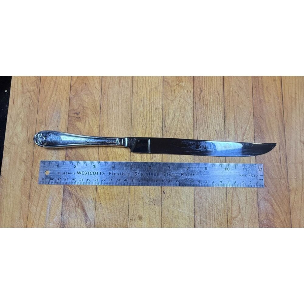 Reed & Barton Ribbon Crest Stainless Steel Carving Knife